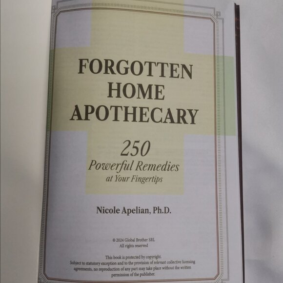 Forgotten Home Apothecary : Remedies at Your Fingertips Book - Picture 3 of 8
